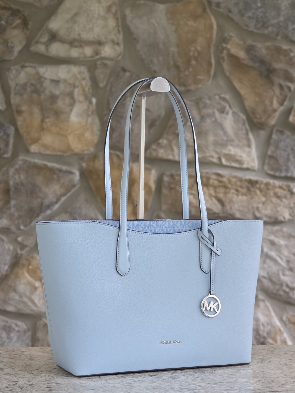 Michael Kors Arden Large Blue Tote